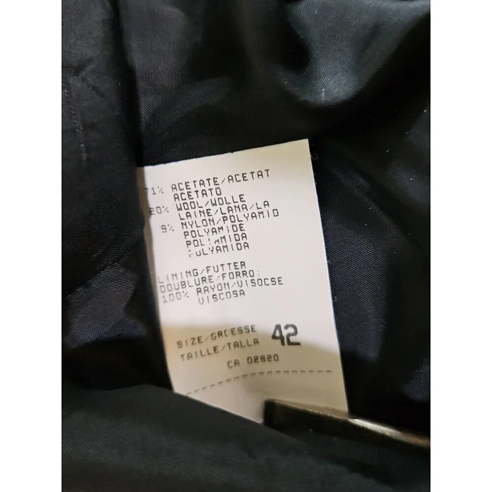 Mondi The Company Full Zip Jacket Women's 42‎ Black Long Sleeve Vintage EUC